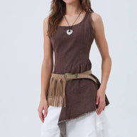 Western Fringe Belt – Antique Buckle & Tassel