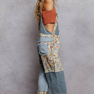 Animal Print & Floral Overalls