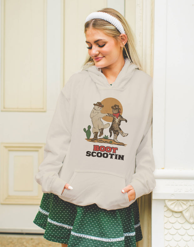 Boot Scootin Kitties Fleece Hoodie