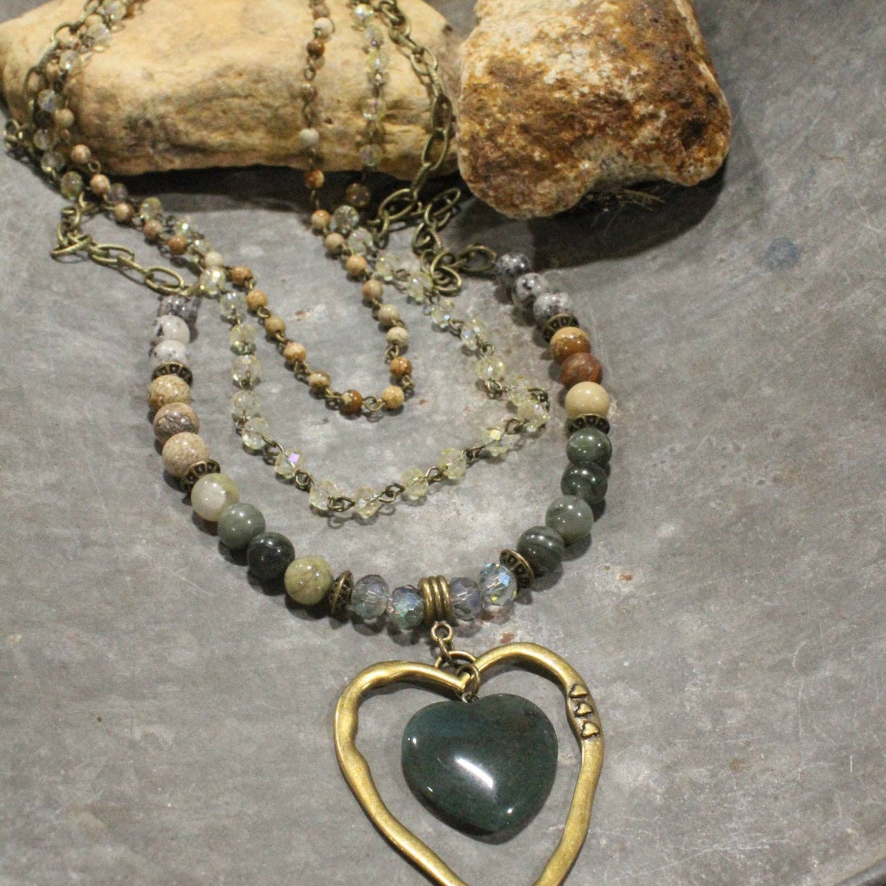 My Heart Beat Layered Necklace