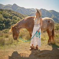 Western Buckle Strap Denim Top