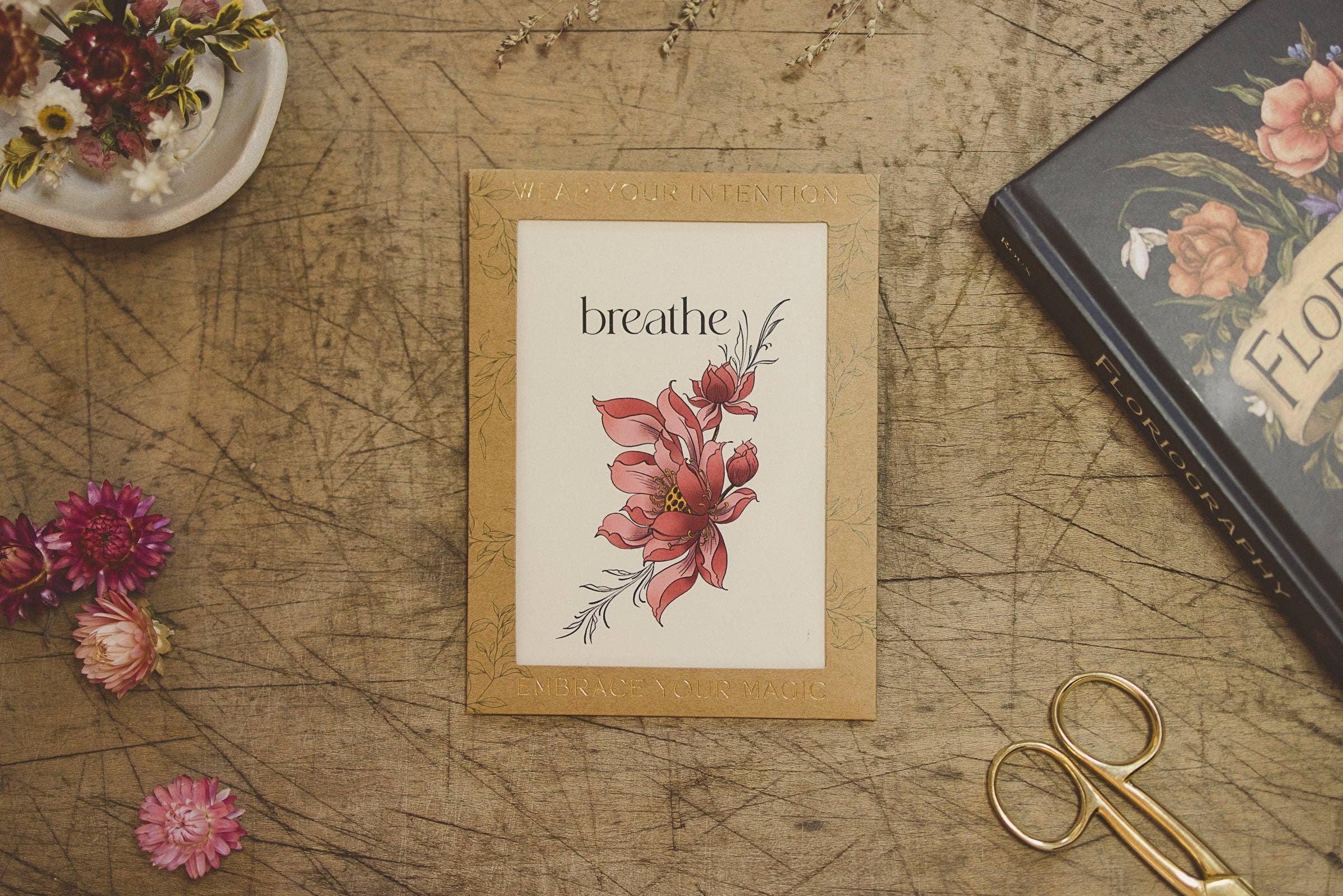 Tiny Intentions Breathe Lotus Tattoo