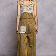 Patchwork & Studs Overalls