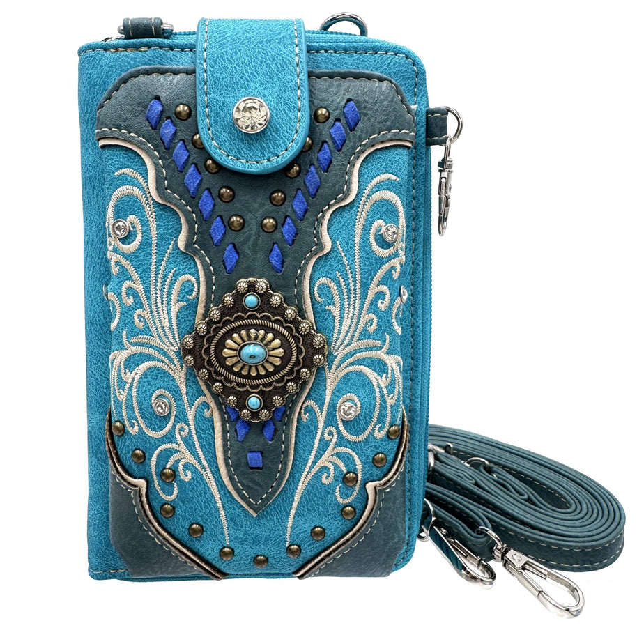 Western Crossbody Phone Wallet Purse