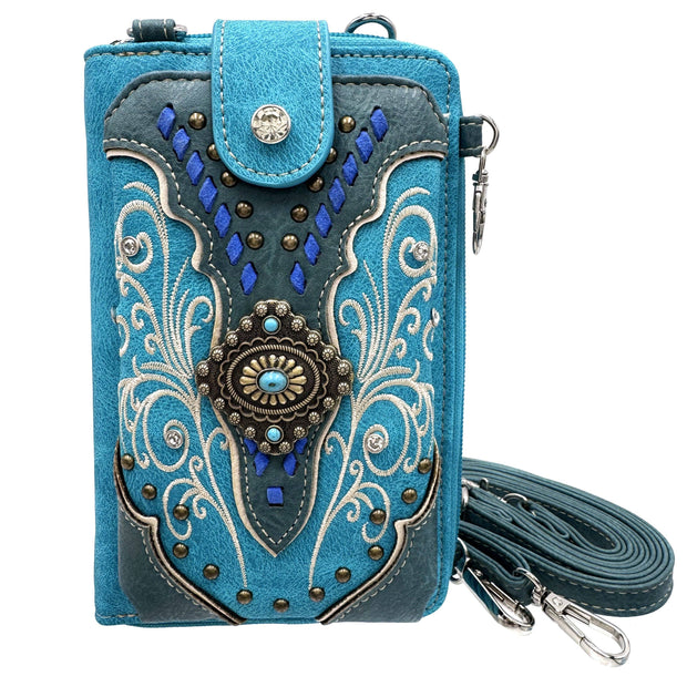 Western Crossbody Phone Wallet Purse