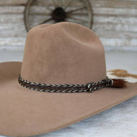 Horsehair Braided 5 Strand Hat Band - Overo