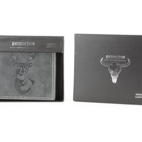 Men’s Bi-Fold Wallet with Deer