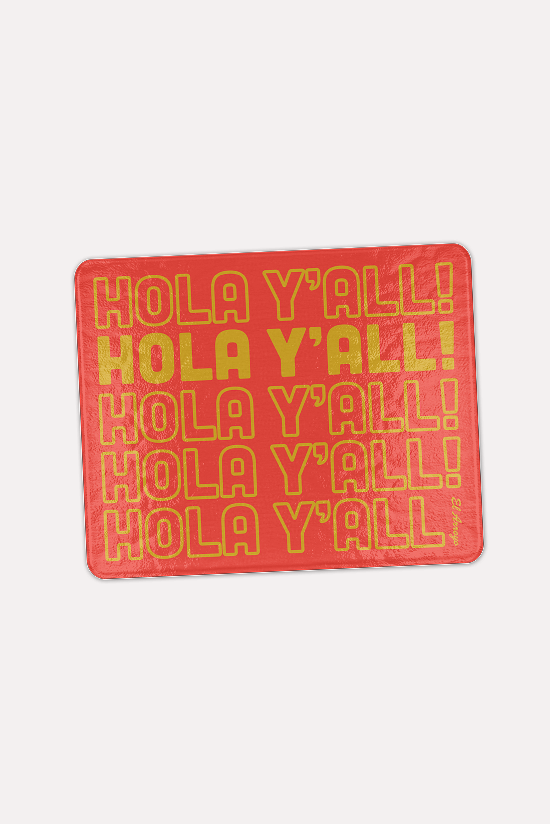 Hola Y'all Mini Tempered Glass Cutting Board