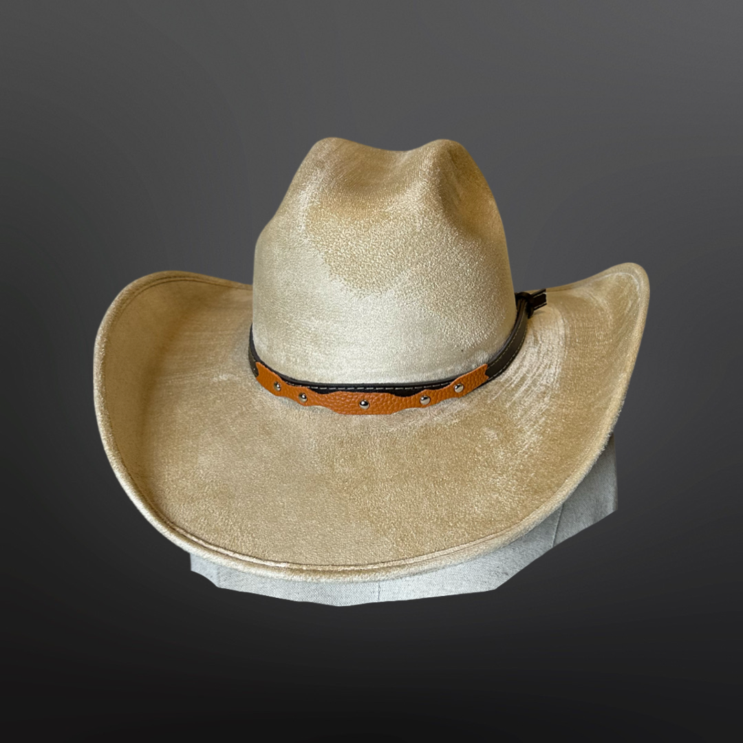 Vegan Suede Cowboy Hat 