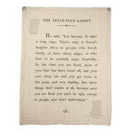 Canvas Wall Hanging - The Velveteen Rabbit - 31.5