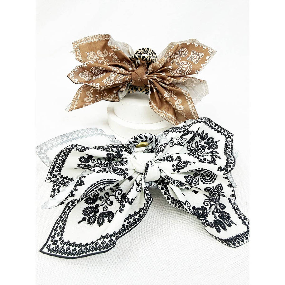 Boho Bandana Hair Claw Clips