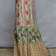 Patterned Wide Leg Pants