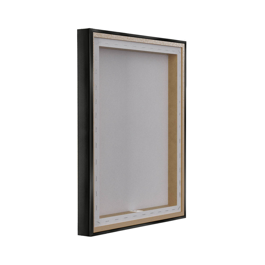 Bison Grazing in Field Floater Framed Art