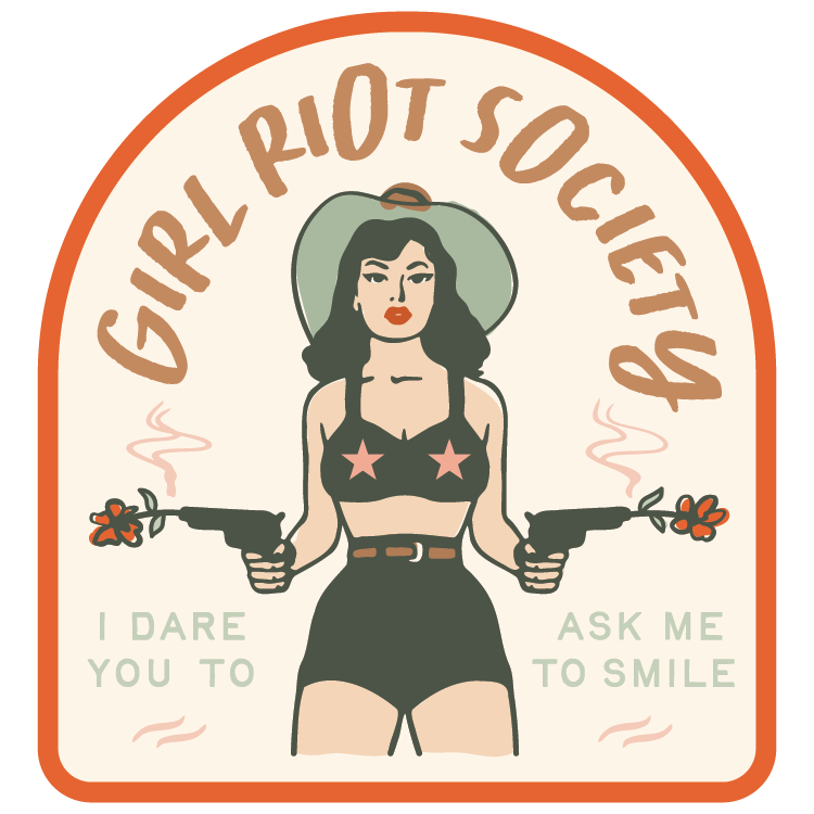 Girl Riot Society Die Cut Sticker - Grace WHOLESALE