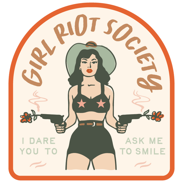 Girl Riot Society Die Cut Sticker - Grace WHOLESALE