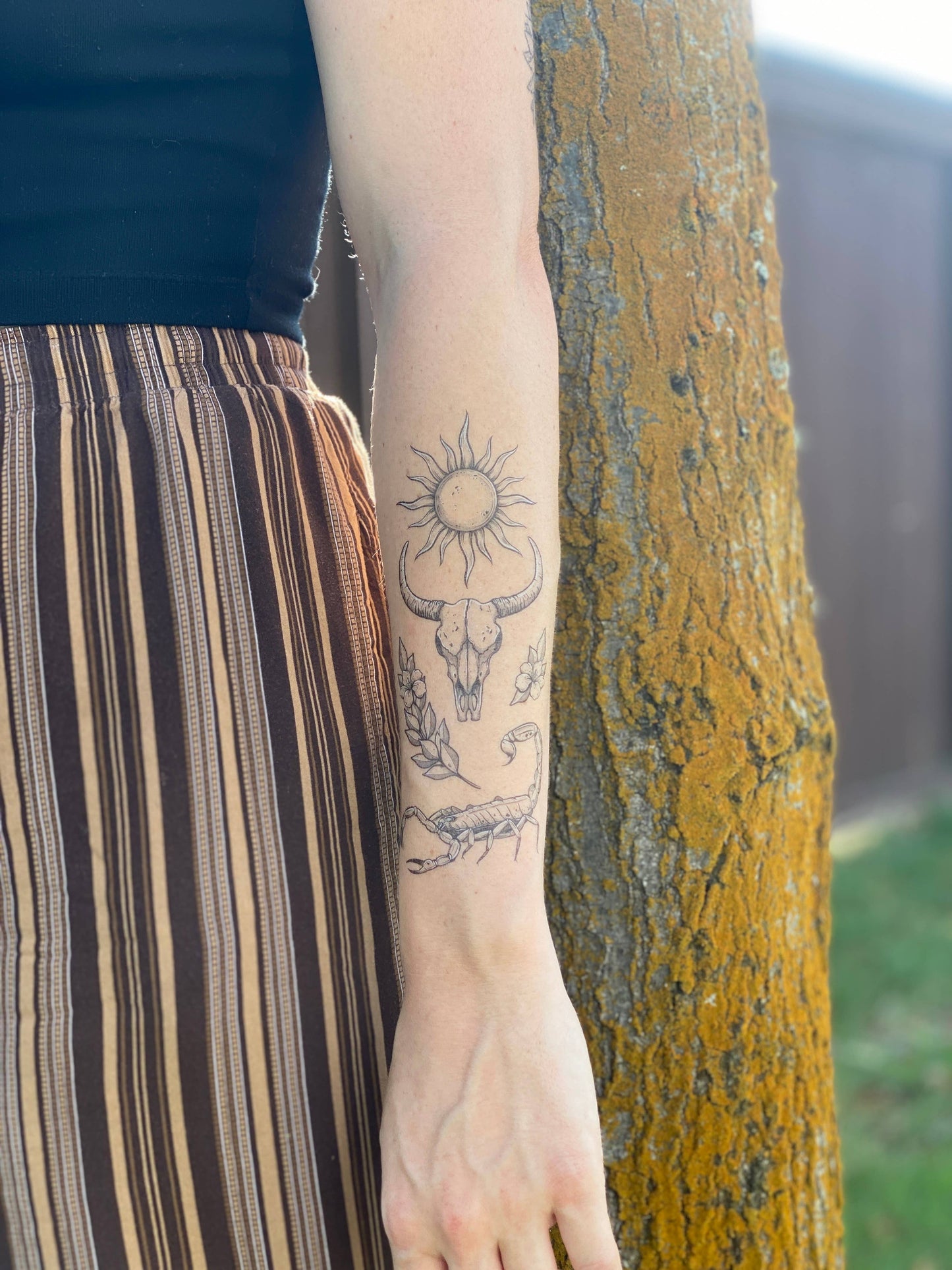 Sunlit South Temporary Tattoo