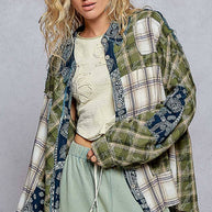 Vintage Washed Plaid Shirt