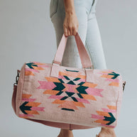 Pink Aztec Duffel Bag