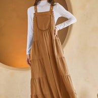 Tired Wide Leg Overall