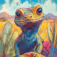 Arizona Lizard - Western and Southwestern Art Prints