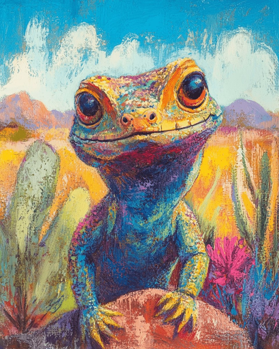 Arizona Lizard - Western and Southwestern Art Prints