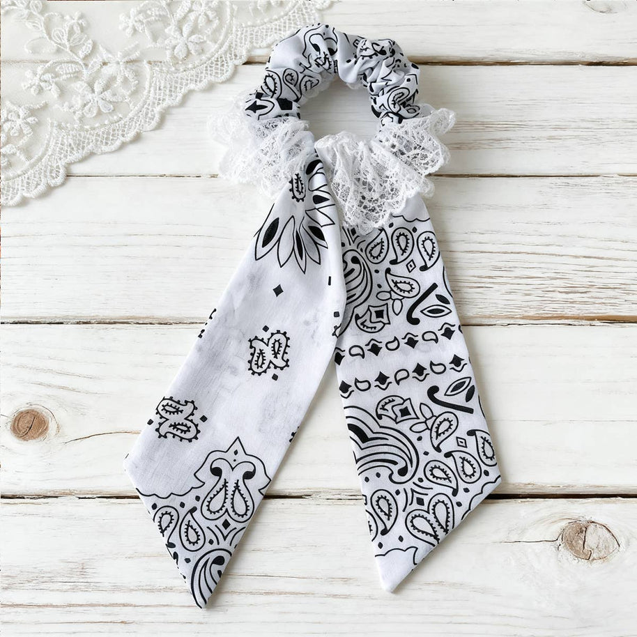 Bandana Ribbon Scrunchie