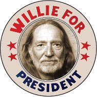 Willie for President Magnet