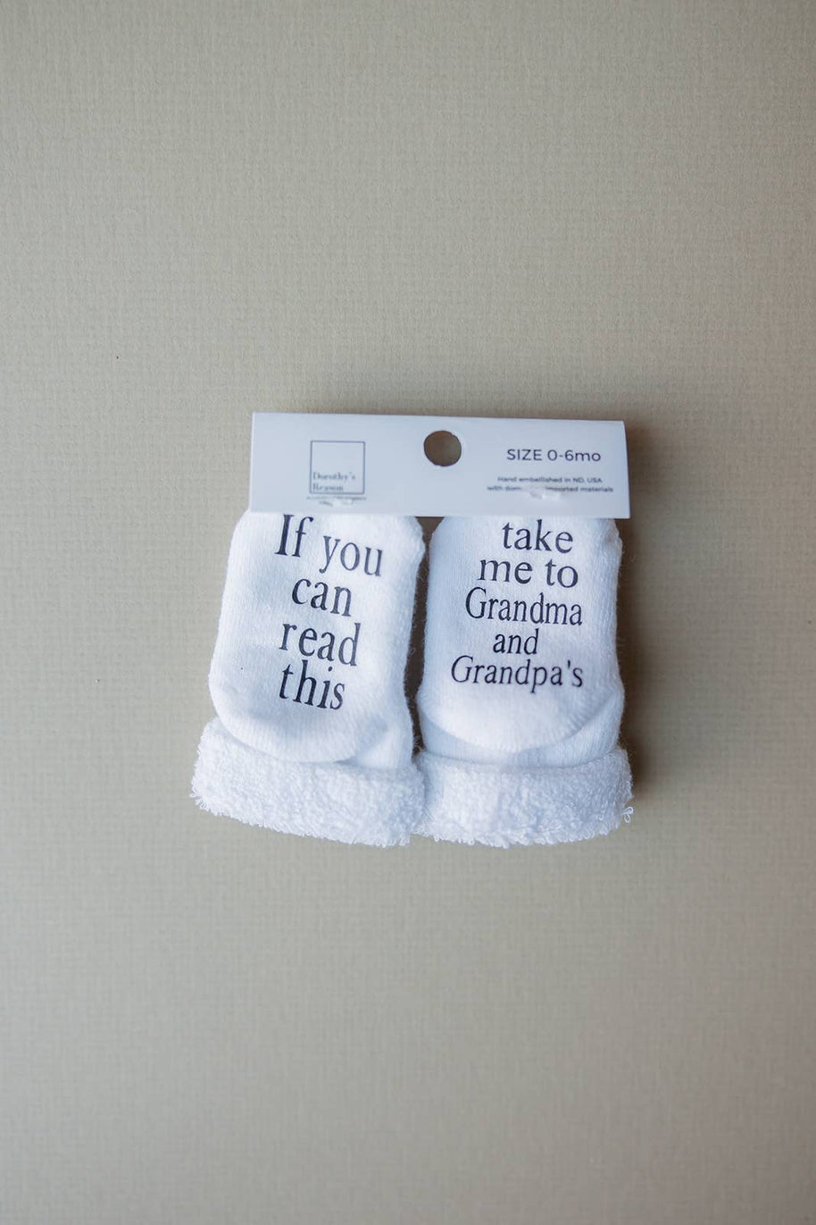 Take Me to Gma's & Gpa's Socks