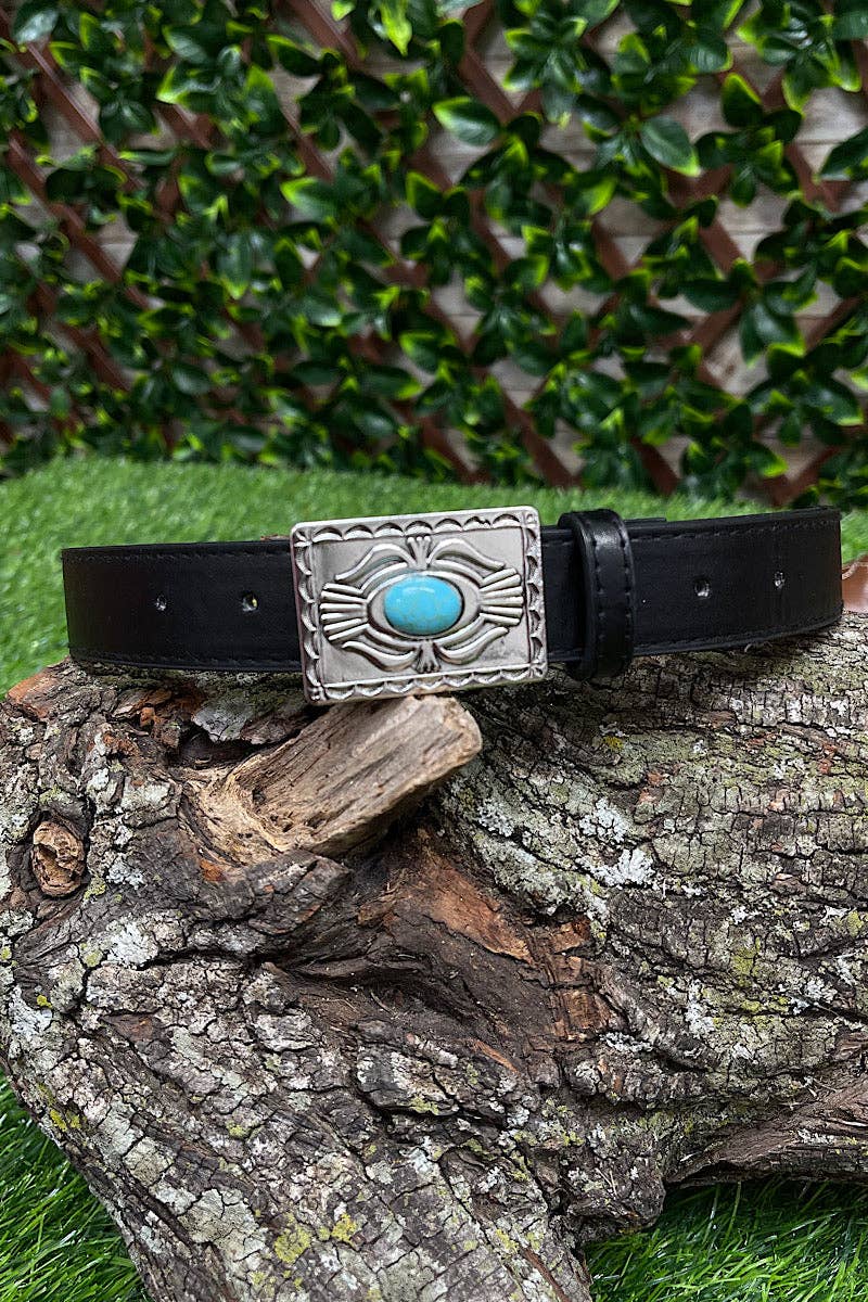 Black Western Kids Belt