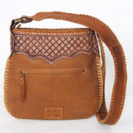 Boho Longhorn Leather Crossbody