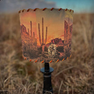 Lampshade Desert Burros, 11-inch