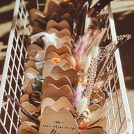 Women's Brass & Silk Hatband