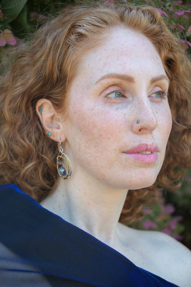 Ocean Crystal Earrings