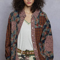 Vintage Washed Plaid Shirt