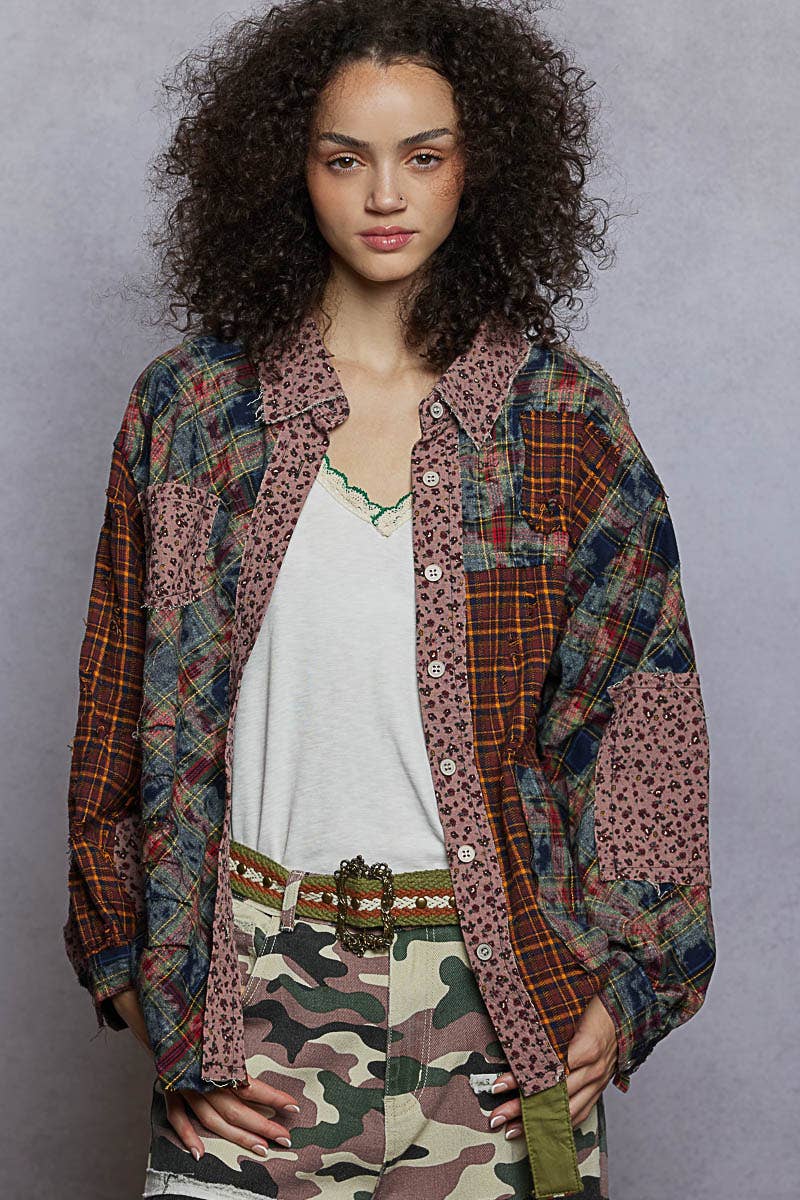 Vintage Washed Plaid Shirt