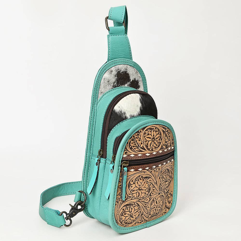 Leather Western Sling Bag
