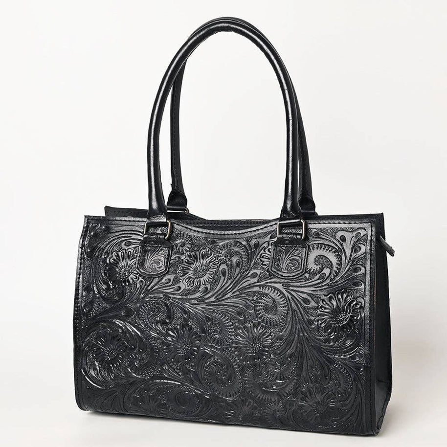 Tooled Leather Tote