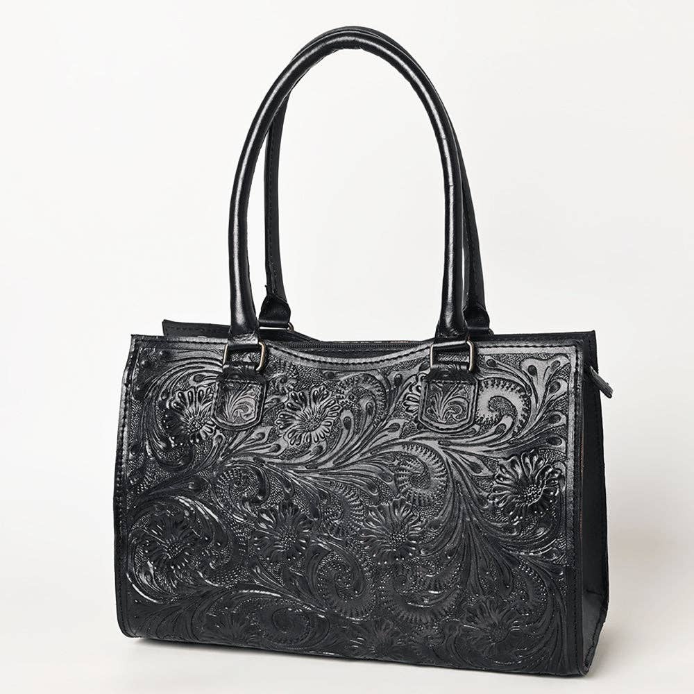 Tooled Leather Tote