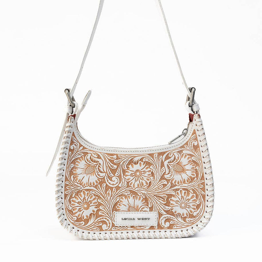 Loyal West Dannia Purse, Med, Ivory Dust