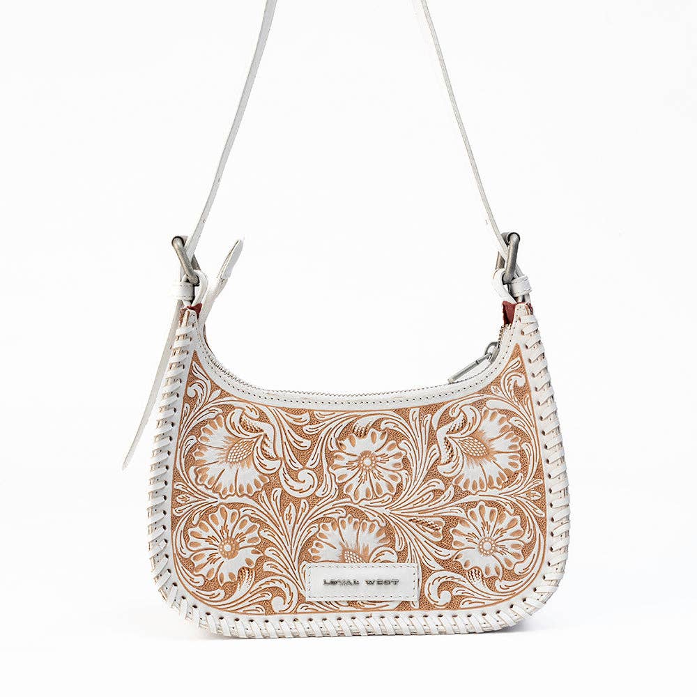 Loyal West Dannia Purse, Med, Ivory Dust