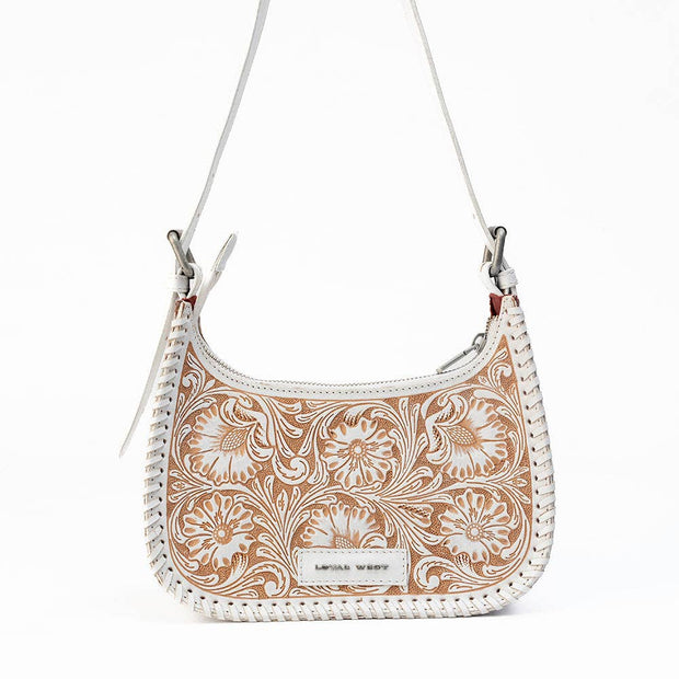 Loyal West Dannia Purse, Med, Ivory Dust