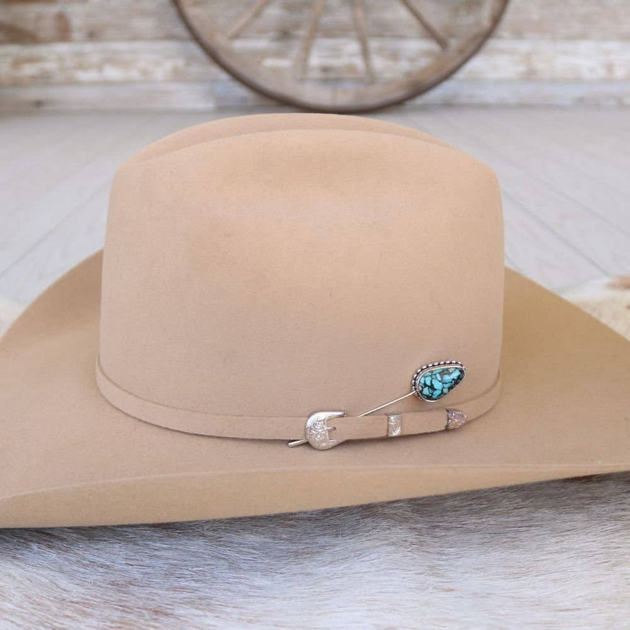 Blue Matrix Hat Pin
