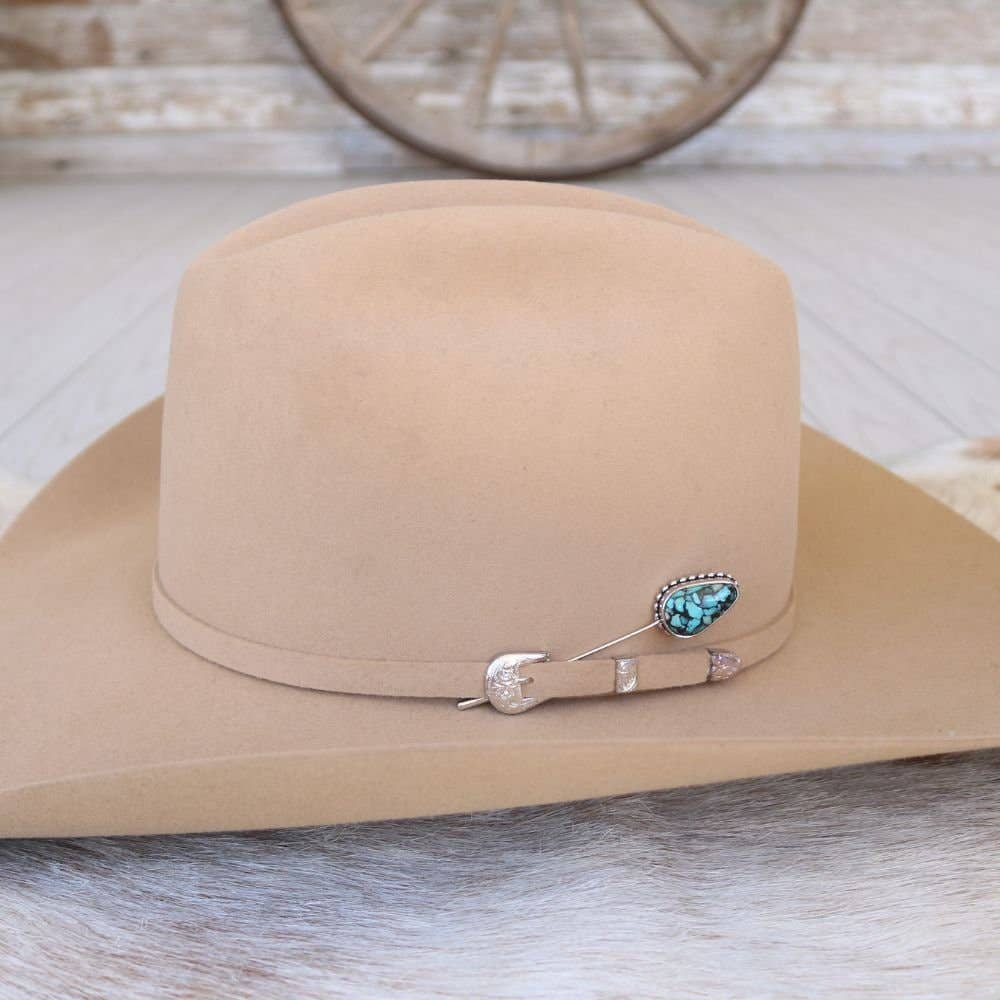 Blue Matrix Hat Pin