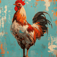 Grunge Rooster 8