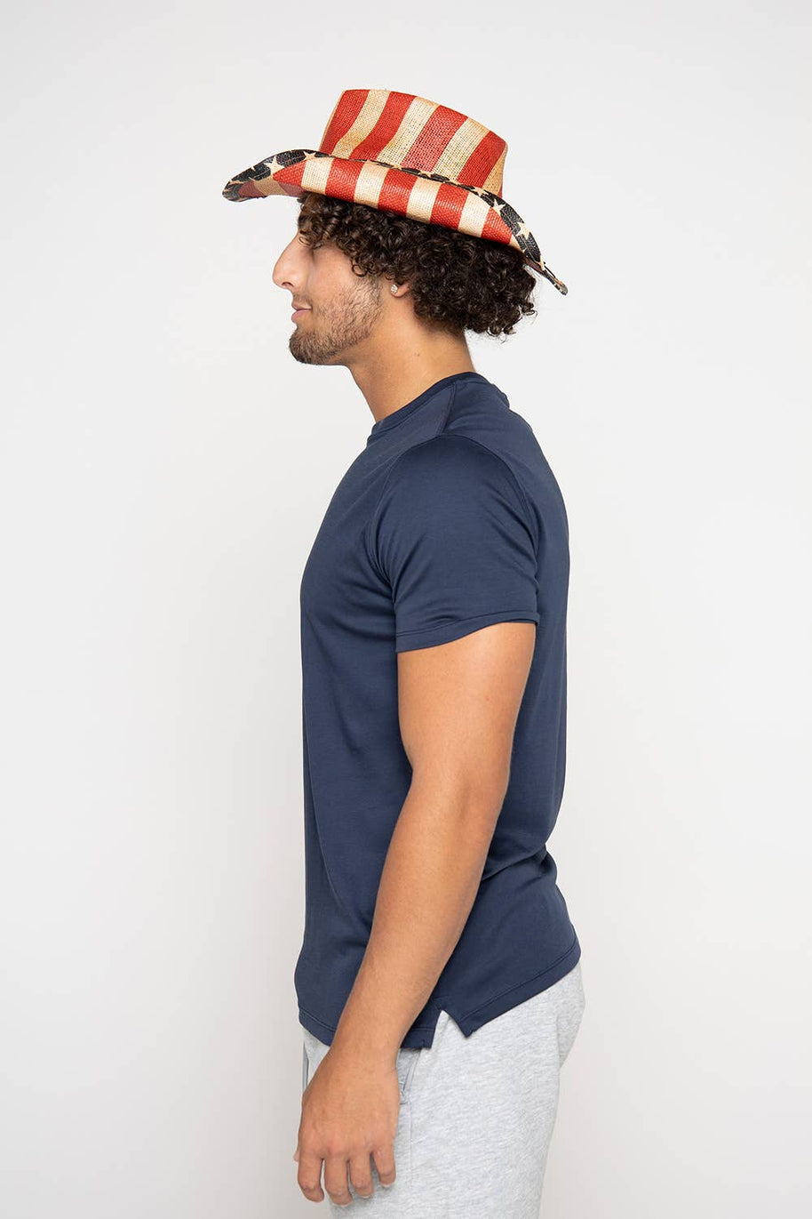 Justice Straw Western Drifter Cowboy Hat