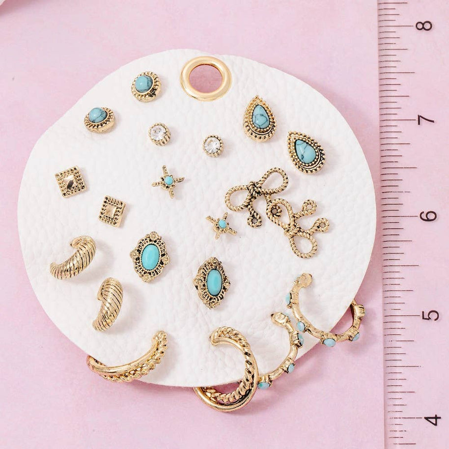 Assorted Antique Western Boho Earrings Set