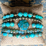Janet Bracelet Stack Turquoise