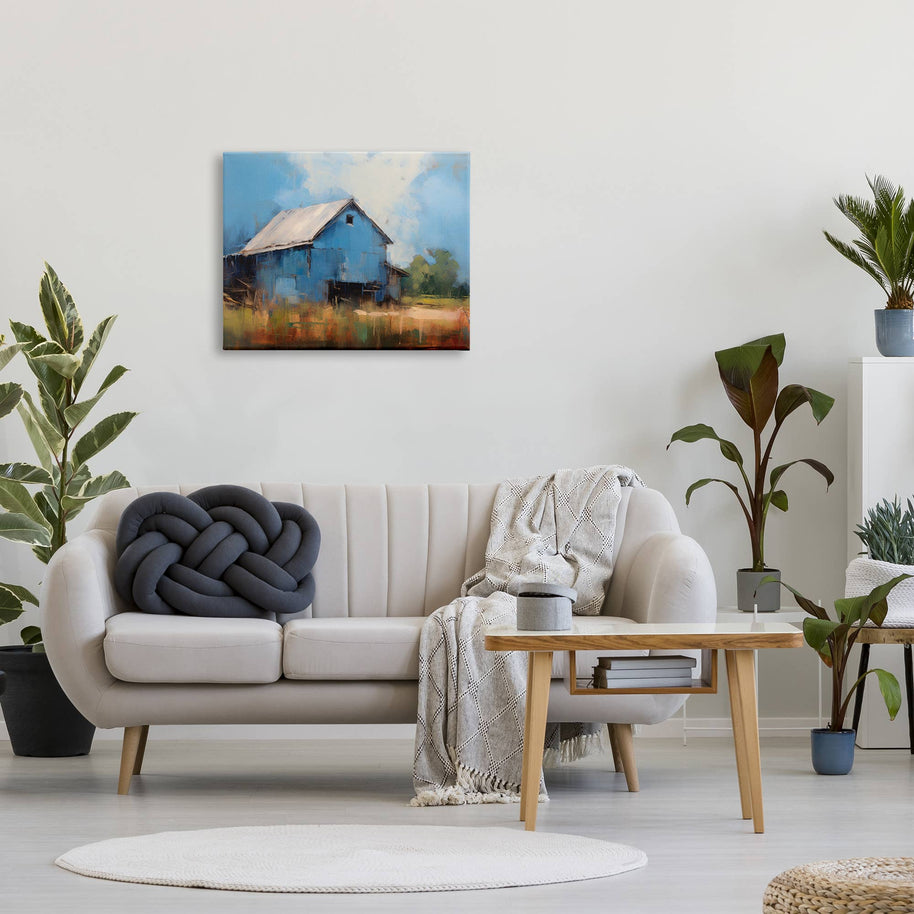 Modern Barn Painting Canvas Art