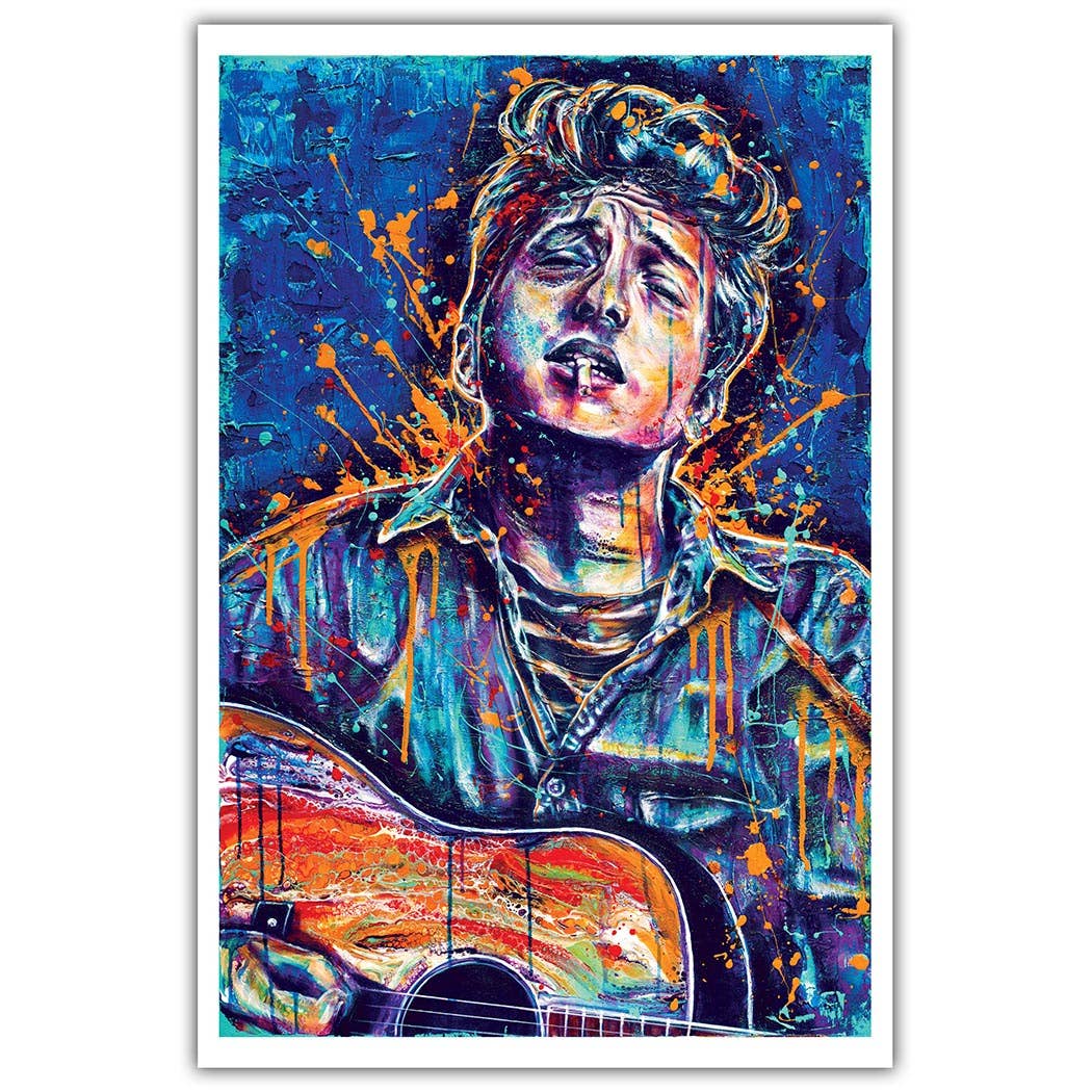 Bob Dylan Talkin' WWIII Blues Art Print 12 x 18"