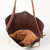 Hair-on-Hide Crossbody with Turquoise Heart